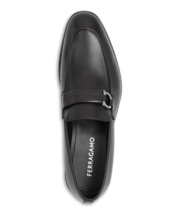フェラガモ メンズ シューズ スリッポン・ローファー FERRAGAMO Mens Turner Gancini Loafers Nero