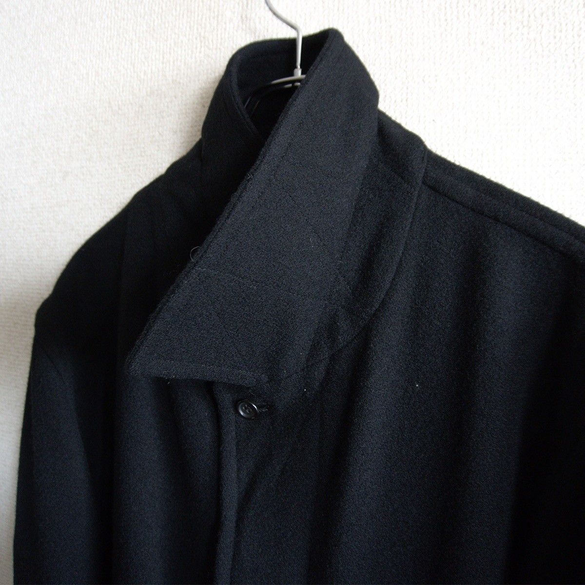 m*o様 COMME des GARÇONS ブラックコート Mサイズ 00S/アーカイブ】COMME des GARCONS HOMME 【 ウール ステンカラー