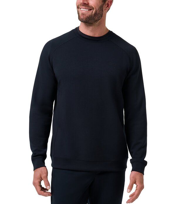 トラビスマヒュー メンズ トップス シャツ TravisMathew Fibercloud Crew Shirt Black ブラック