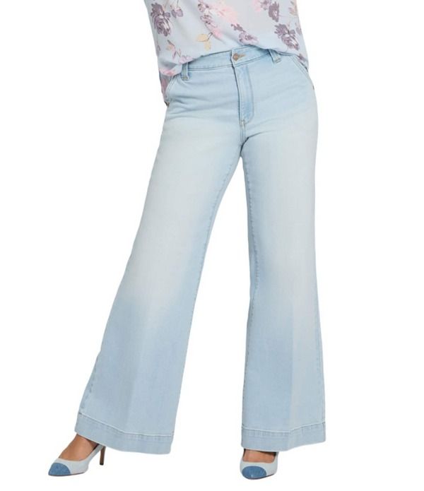 エヌワイディージェイ レディース ボトムス デニムパンツ ジーンズ NYDJ Mia Stretch Denim LiftuckR Technology High Rise Palazzo Jeans