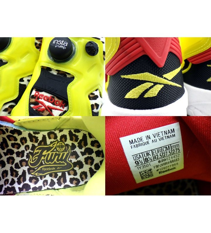 リーボック REEBOK × アトモス ATMOS 【 INSTAPUMP FURY CITRON ANIMAL