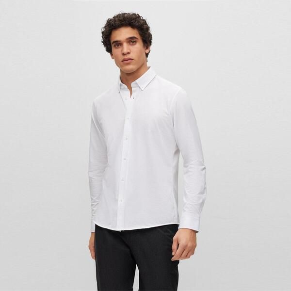 ボス メンズ トップス シャツ オックスフォード Boss PJoeBdC1222 10239284 01 Oxford Shirt Mens White ホワイト