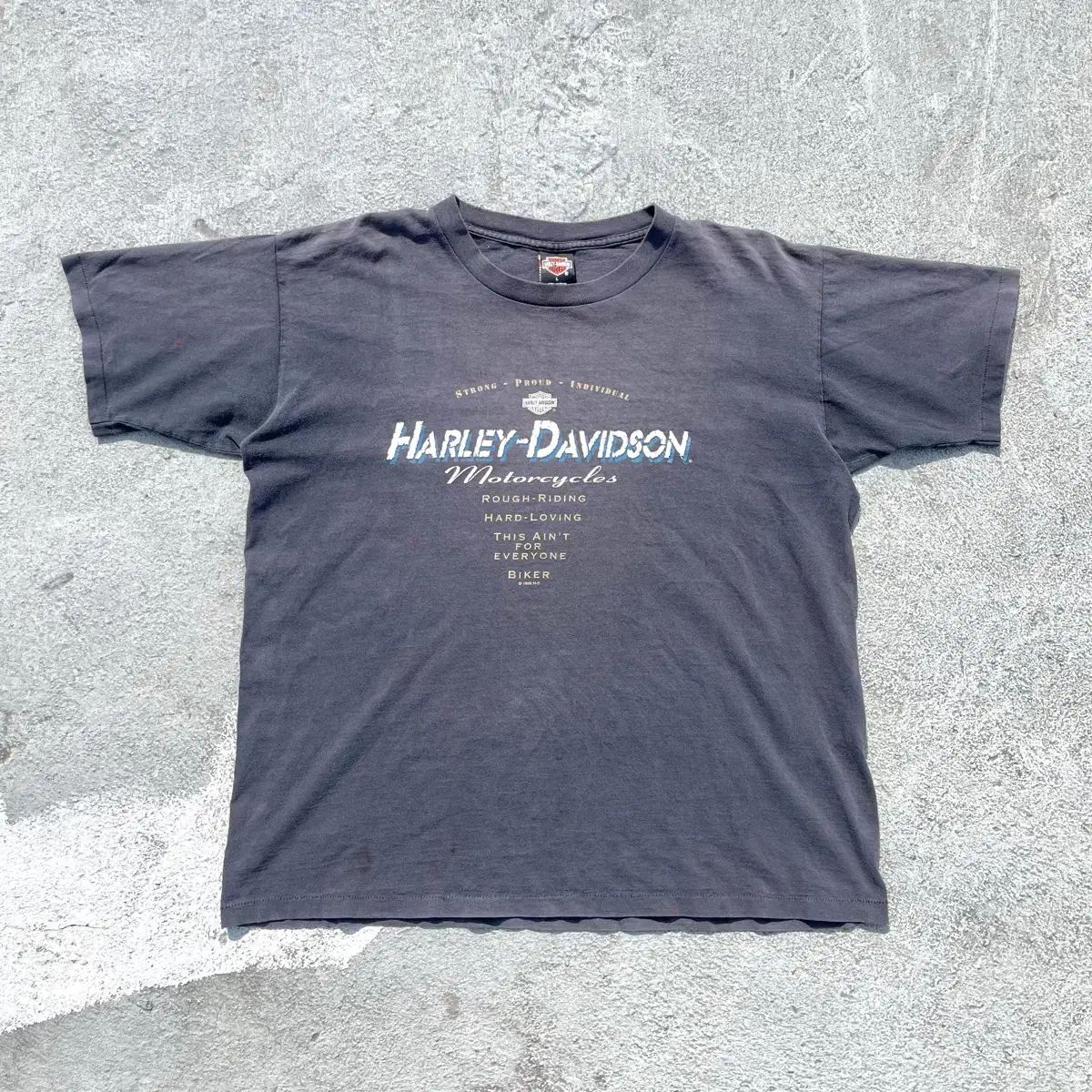 ハーレーダビッドソン 90s サンフェイド クラウド モーターサイクル ヴィンテージ 半袖 Tシャツ