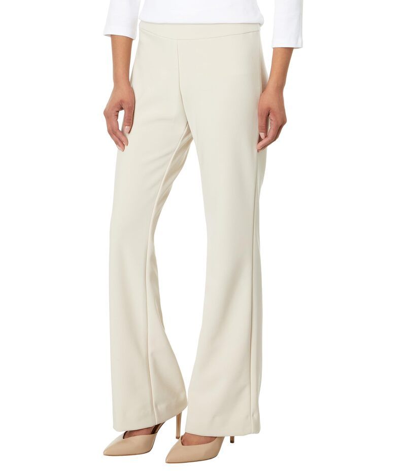 クレイジーラリー レディース ボトムス カジュアルパンツ Krazy Larry Long Micro Slight Flare Pant Cream クリーム