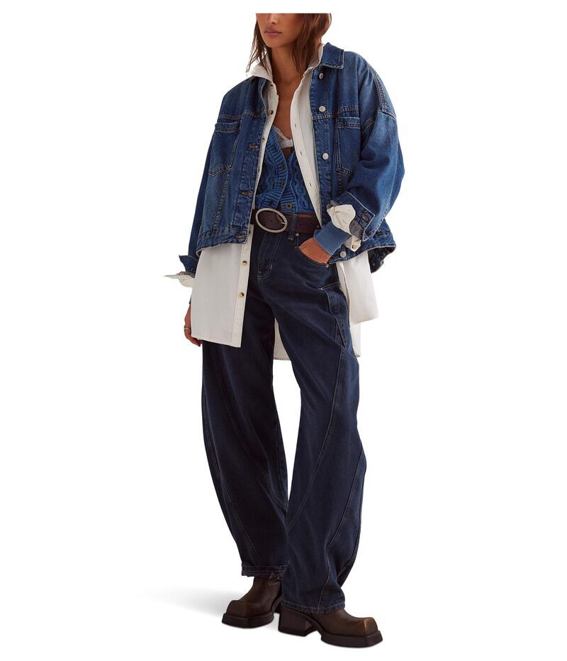 フリーピープル レディース アウター コート デニム ジャケット Free People Opal Swing Denim Jacket Gothe Blues デニム