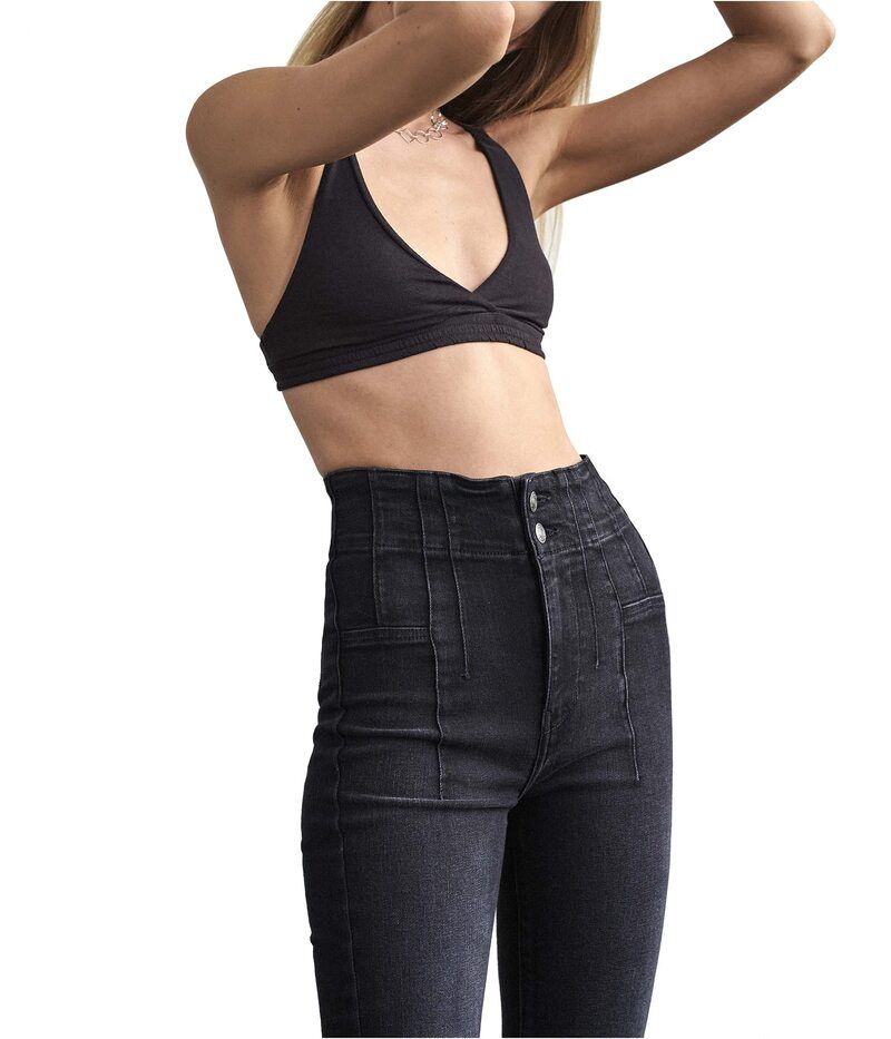 フリーピープル レディース ボトムス デニムパンツ ジーンズ Free People Jayde Flare Jeans Onyx