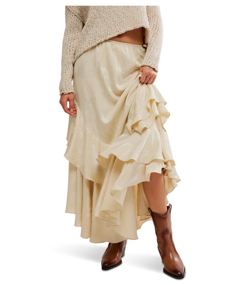 フリーピープル レディース ボトムスカート マキシ Free People Autumn Promenade Maxi Tea Cookie