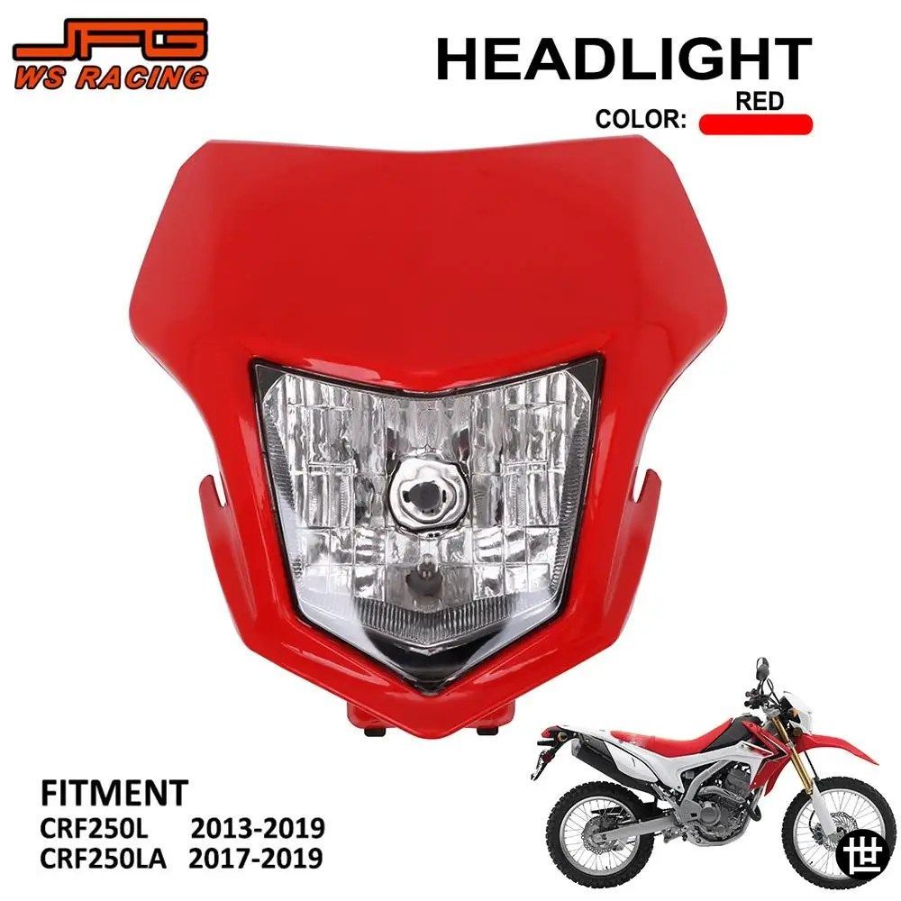 ホンダ CRF250L CRF250LA 250LA 2013-2019 オフロードバイク用オートバイヘッドライト ヘッドランプ フェアリング ライトハウスライト