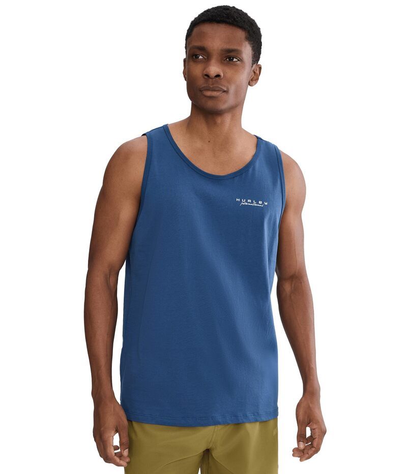ハーレー メンズ トップス シャツ Hurley Midnight Palm Tank Abyss