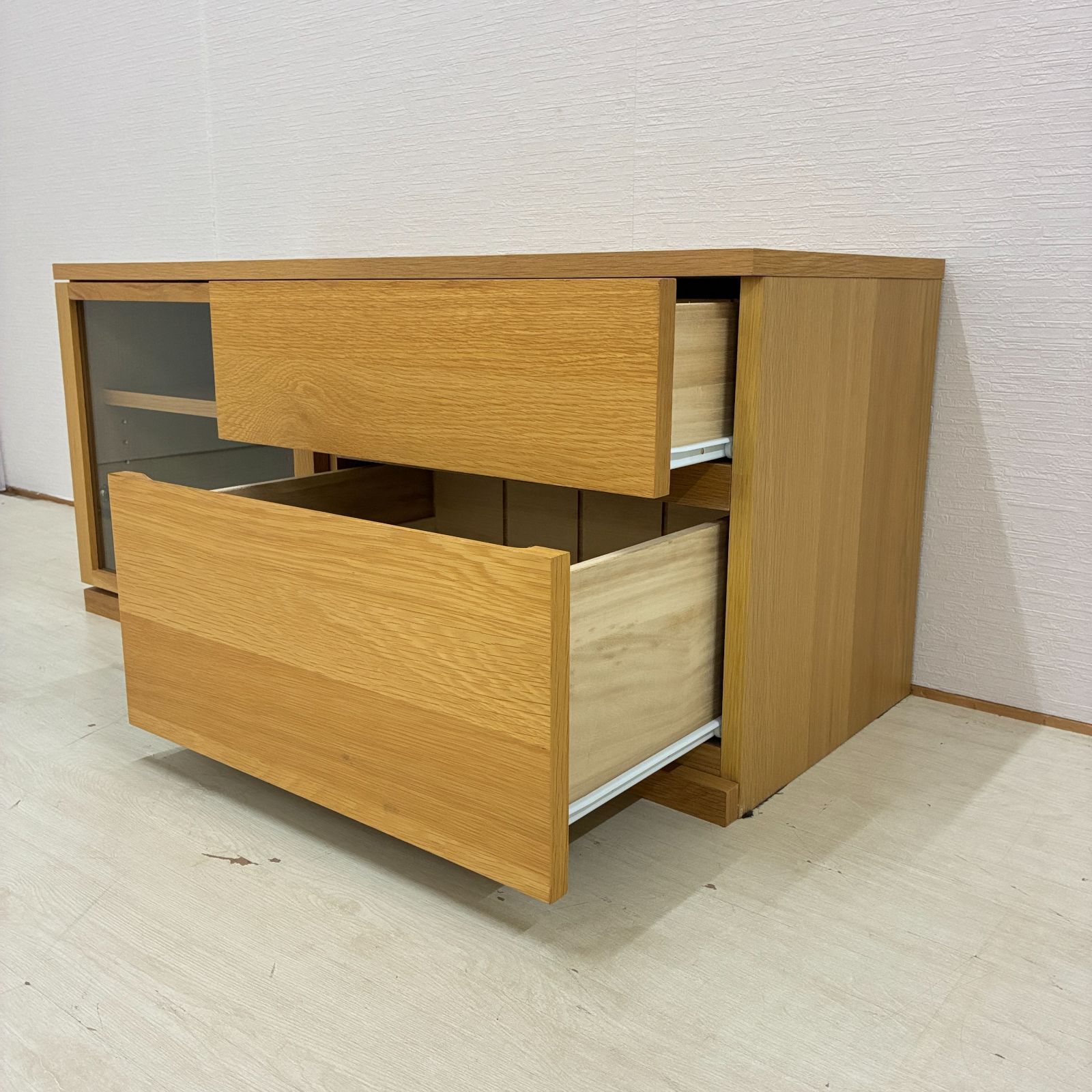 展示品【無印良品】テレビ台 テレビボード ローボード AVラック オーク