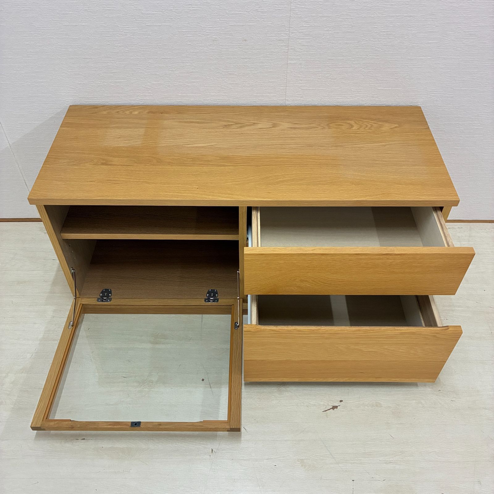 展示品【無印良品】テレビ台 テレビボード ローボード AVラック オーク
