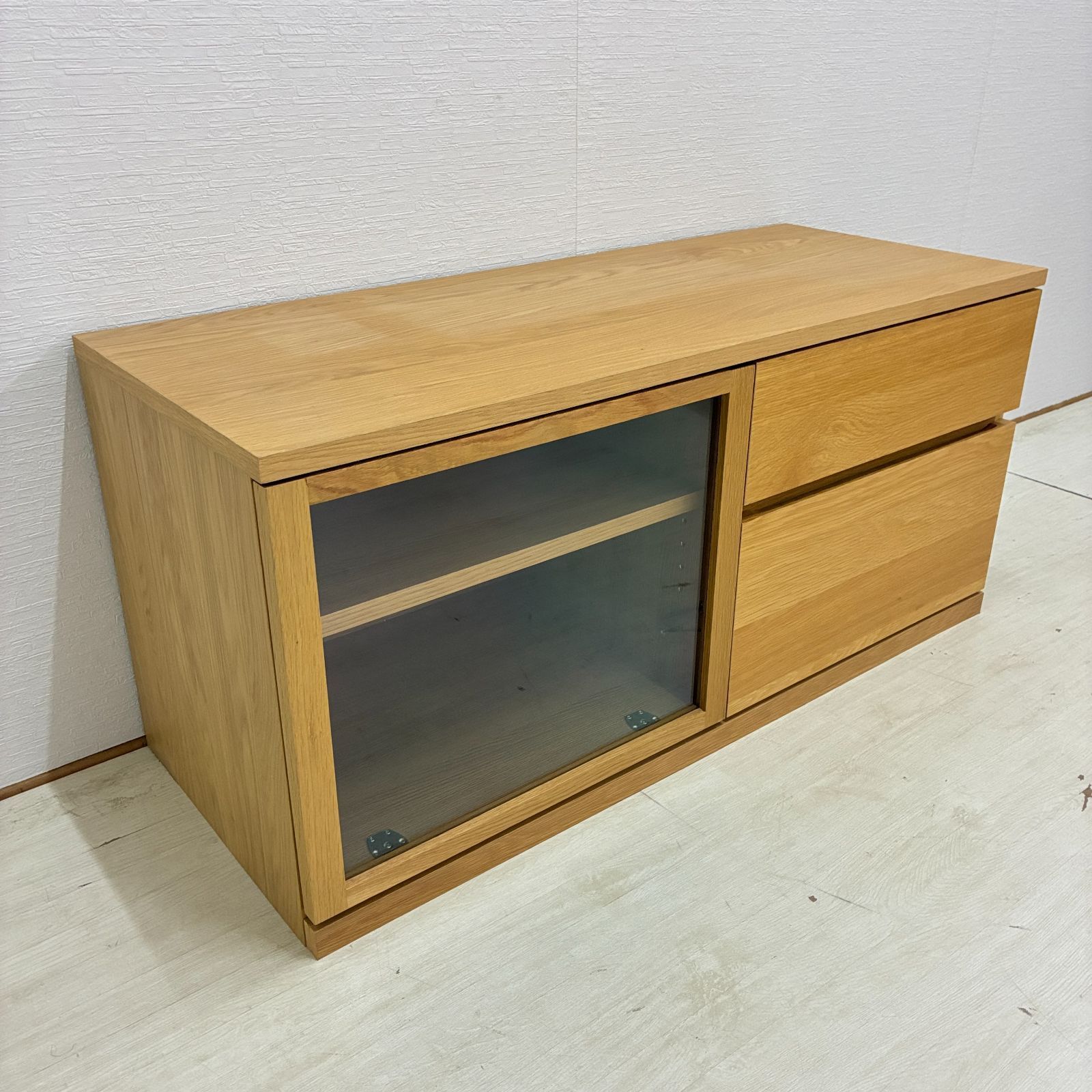 展示品【無印良品】テレビ台 テレビボード ローボード AVラック オーク
