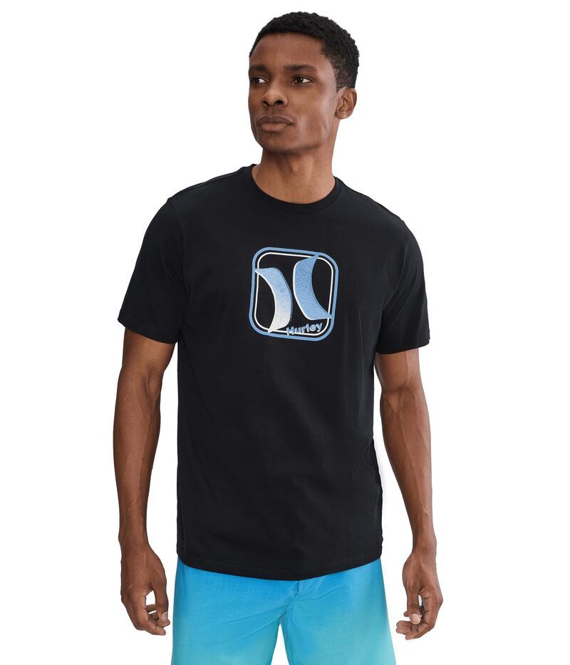 ハーレー メンズ トップス シャツ Hurley Iconic Short Sleeve Black ブラック