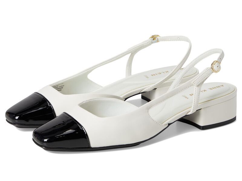 アンクライン レディース シューズ サンダル Anne Kleinia White Black ホワイト