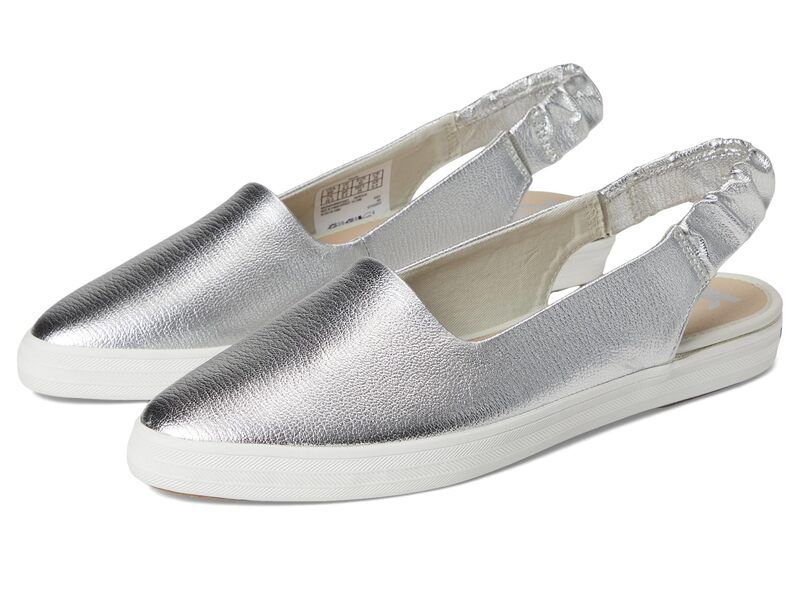 ケッズ レディース シューズ サンダル Keds Point Slingback Silver Washed M シルバー