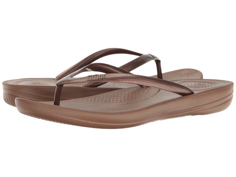 フィットフロップ レディース シューズ サンダル FitFlop Iqushion Ergonomic FlipFlop Bronze