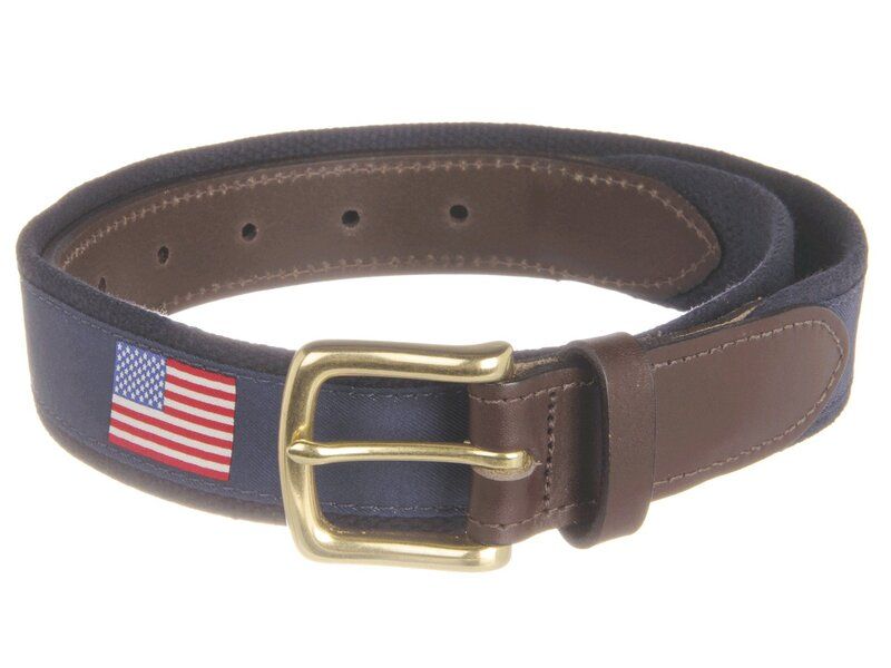ヴァインヤードヴァインズ メンズ アクセサリー ベルト Vineyard Vines American Flags Canvas Clubelt Navy ネイビー