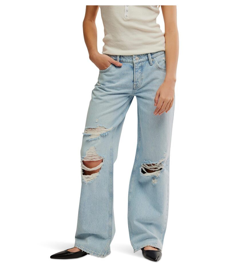 フリーピープル レディース ボトムス デニムパンツ ローライズ Free People Tennessee Low Rise Bf Indigo Ruin インディゴ
