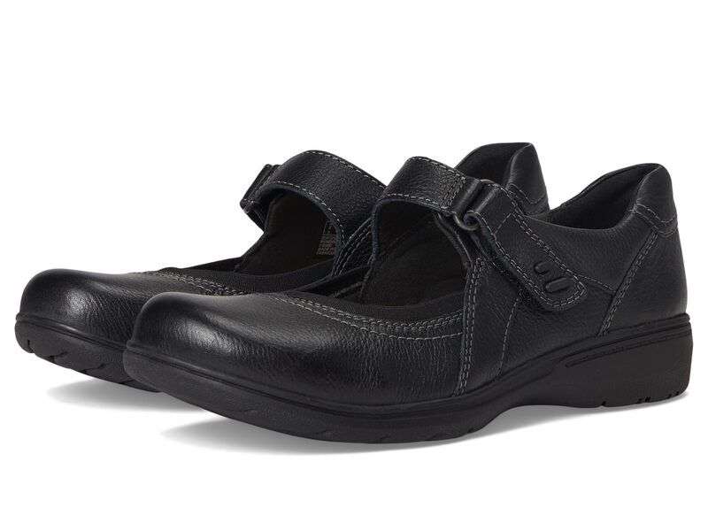クラークス レディース シューズ サンダル Clarks Carleigh Madi Black Leather ブラック