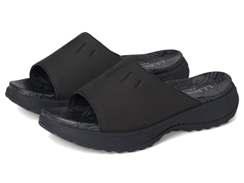 エルエルビーン レディース シューズ サンダル LLBean Freeport Slide Dark Black ブラック