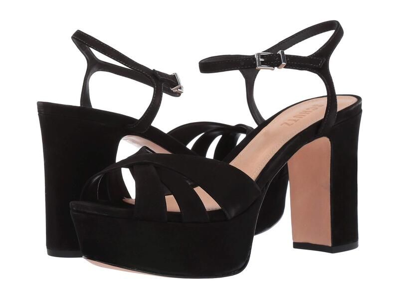シュッツ レディース シューズ ヒール Schutz Keefa Black Nubuck ブラック