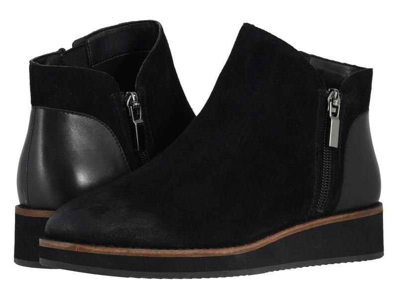 ソフトウォーク レディース シューズ ブーツ・レインブーツ SoftWalk Wesley Black Suede ブラック