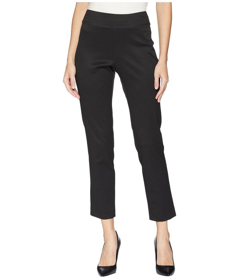 クレイジーラリー レディース ボトムス カジュアルパンツ アンクル Krazy Larry PullOn Pique Ankle Pants Black ブラック