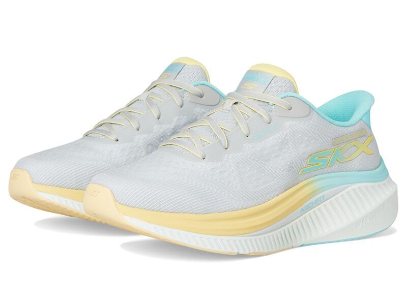 スケッチャーズ レディース シューズ スニーカー SKECHERS Performance Max Cushioning Arch Fit Areena Hands Free SlipIns Gray