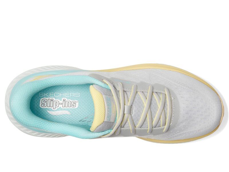 スケッチャーズ レディース シューズ スニーカー SKECHERS Performance Max Cushioning Arch Fit Areena Hands Free SlipIns Gray