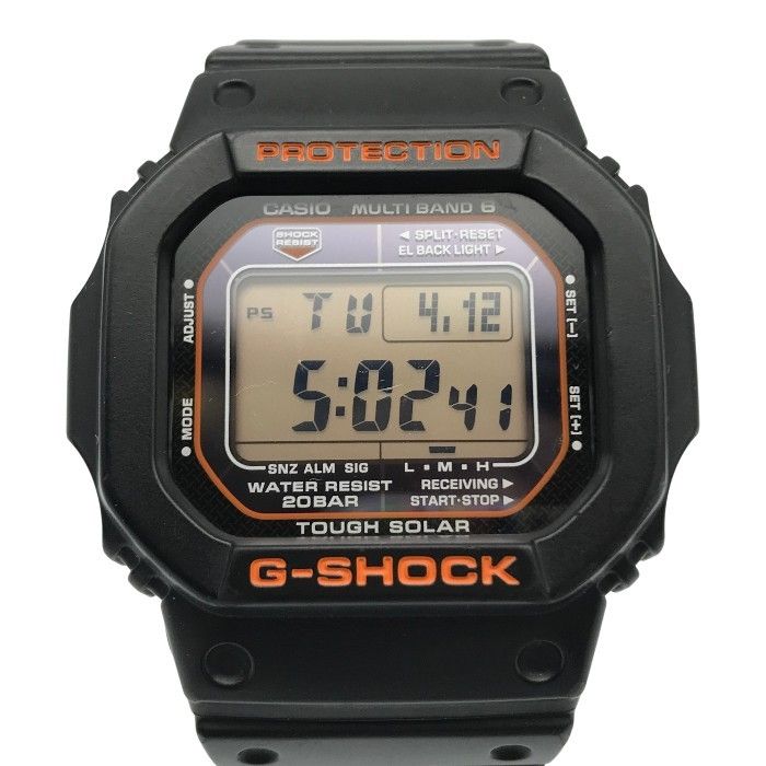 CASIO G-SHOCK 腕時計 メンズ タフソーラー 電波 スクエアフェイス