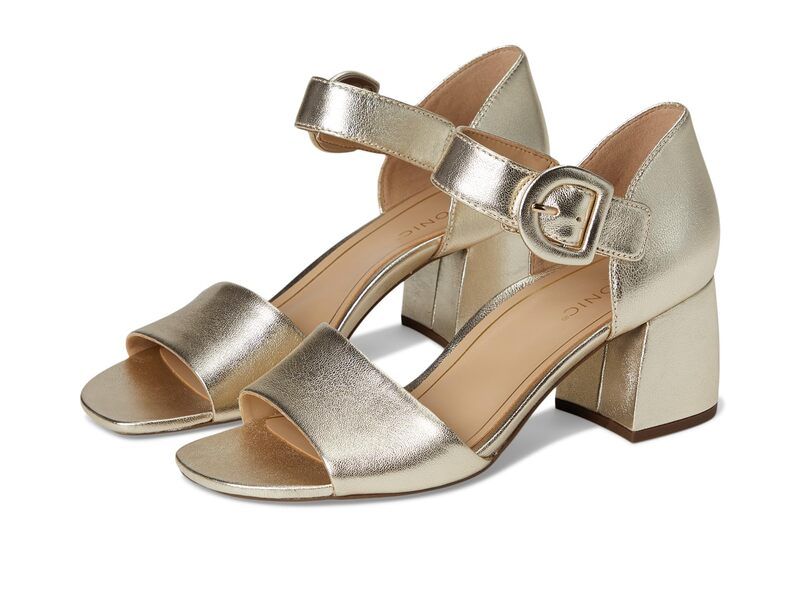 バイオニック レディース シューズ ヒール アンクル VIONIChardonnay Ankle Straps Gold Metaleather ゴールド