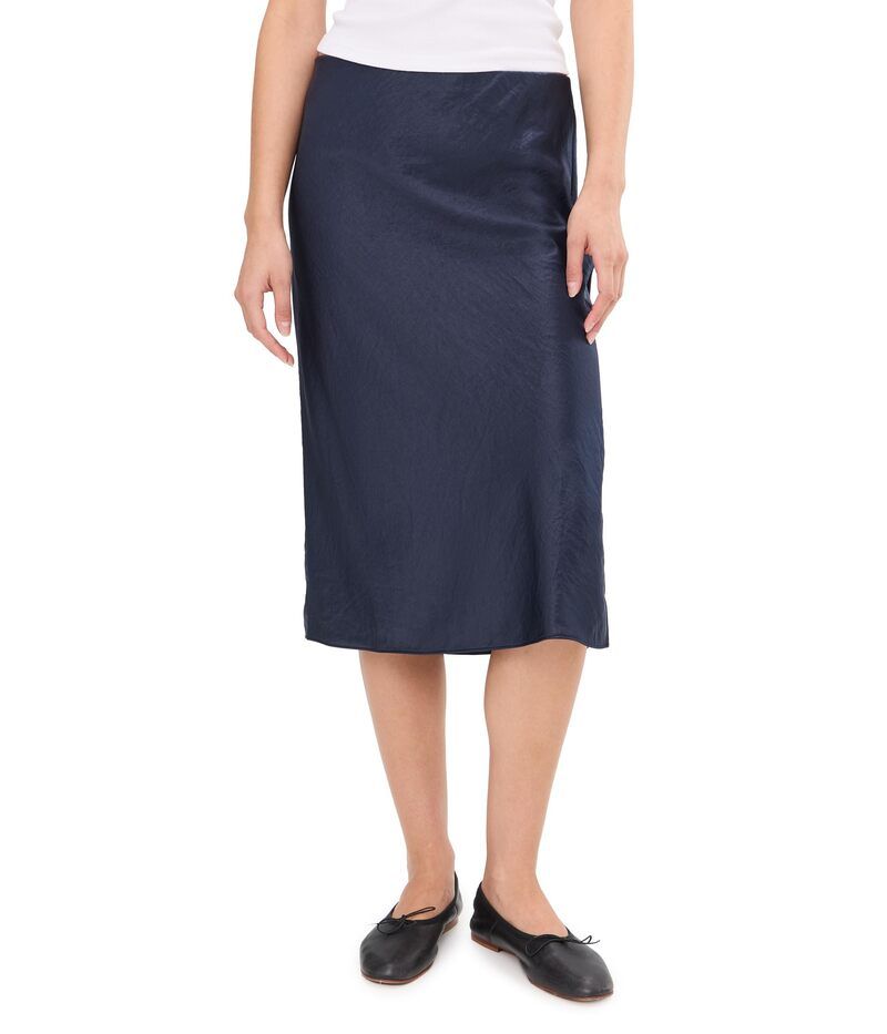 メイドウェル レディース ボトムス スカート ミディ サテン Madewell Howard Midi Skirt Drapey Satin Juniper Berry