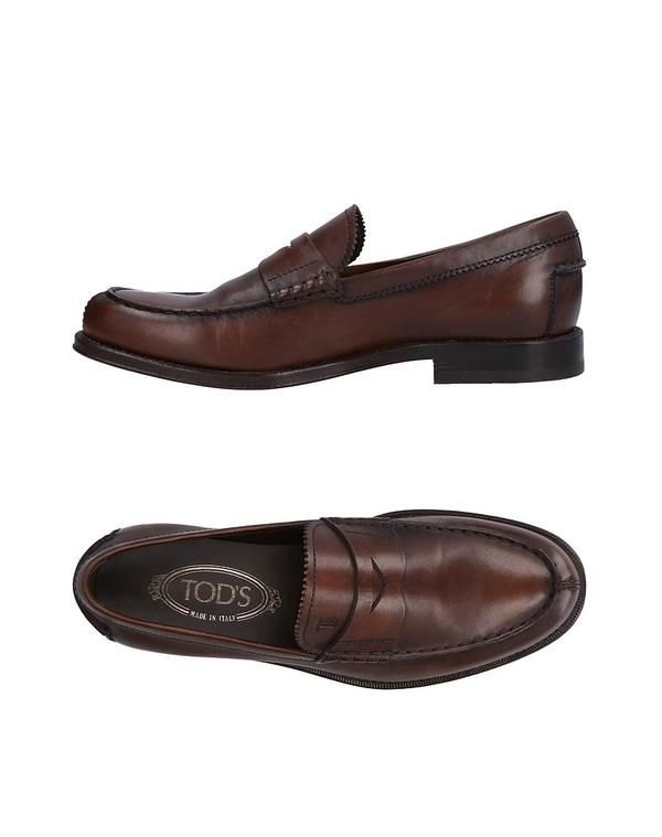 トッズ メンズ シューズ スリッポン・ローファー TODS モカシン Chocolate Brown ブラウン