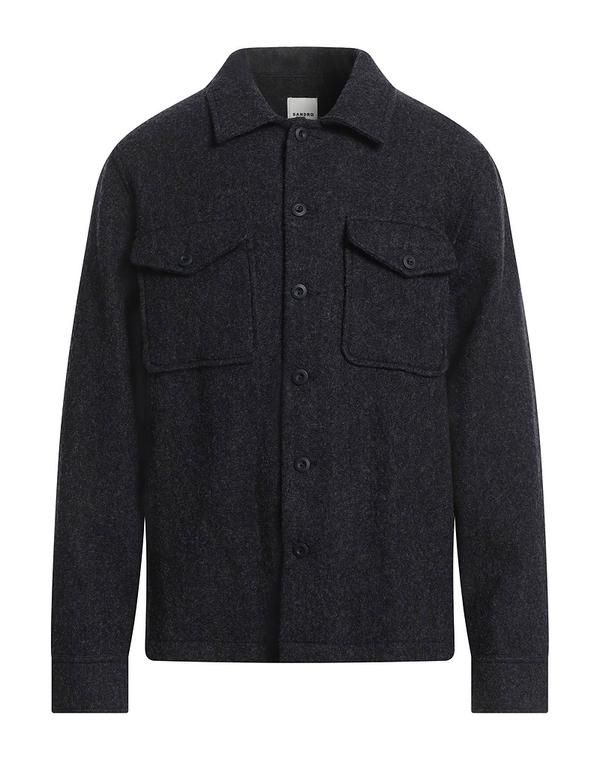 サンドロ メンズ トップス シャツ SANDRO 無地シャツ Midnight Blue ブルー