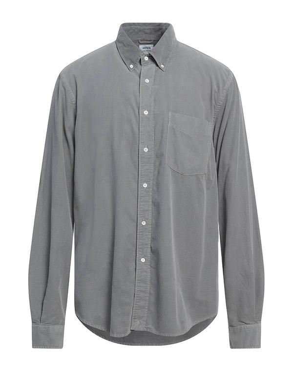 アスペジ メンズ トップス シャツ ASPESI 無地シャツ Gray グレー