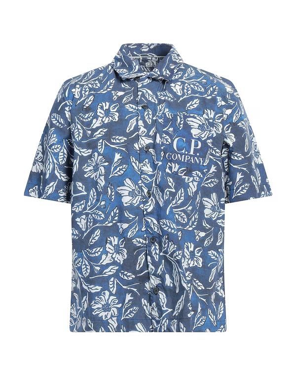 シーピーカンパニー メンズ トップス シャツ CP COMPANY 柄入りシャツ Pastel Blue ブルー