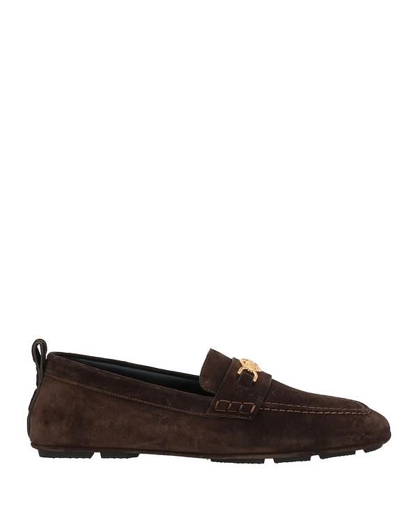 ヴェルサーチ メンズ シューズ スリッポン・ローファー VERSACE モカシン Dark Brown ブラウン