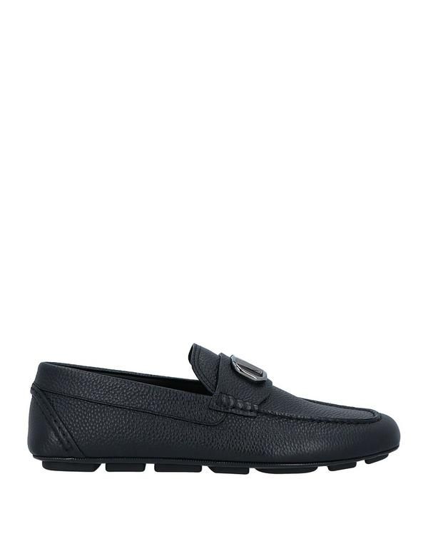 ヴァレンティノ メンズ シューズ スリッポン・ローファー VALENTINO GARAVANI モカシン Black ブラック