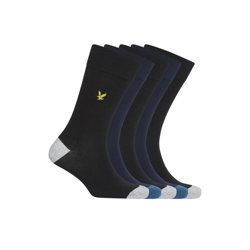 ライルアンドスコット メンズ アンダーウェア 靴下 Lyle and Scott Lyle 5P Cntrst Socksn63 BlackPeacoat ブラック