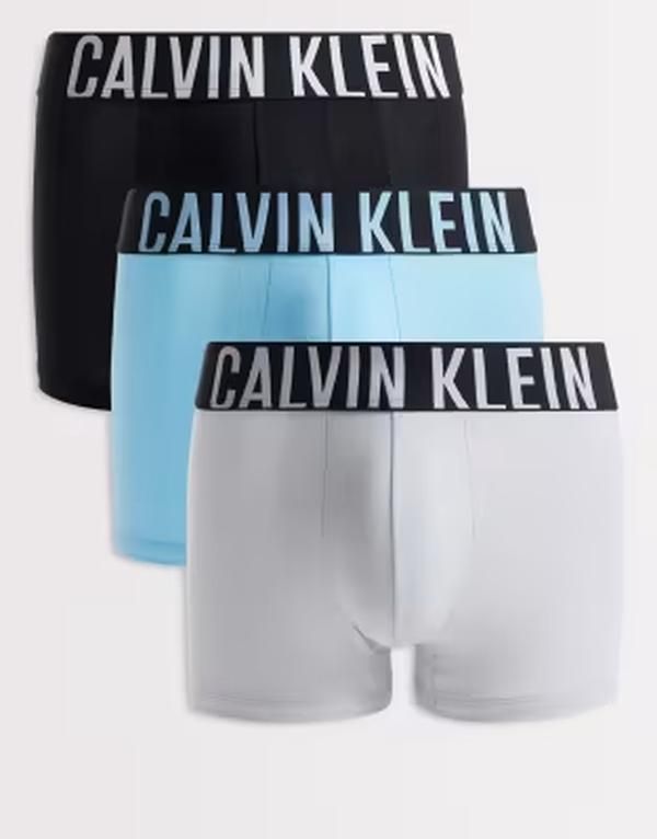 カルバンクライン メンズ アンダーウェア トランクス Calvin Kleintense Power 3pack trunksblueblack Harbor MistBlackCh ブラック
