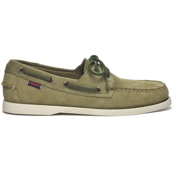 セバゴ メンズ シューズ スリッポン・ローファー Sebago Portland Roughout Boat Shoes Green Military グリーン
