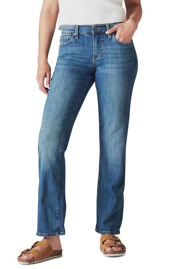 ラッキーブランド レディース ボトムス デニムパンツ ストレート ジーンズ Lucky Brand Easy Rider Straight Leg Jeans Tanzanite