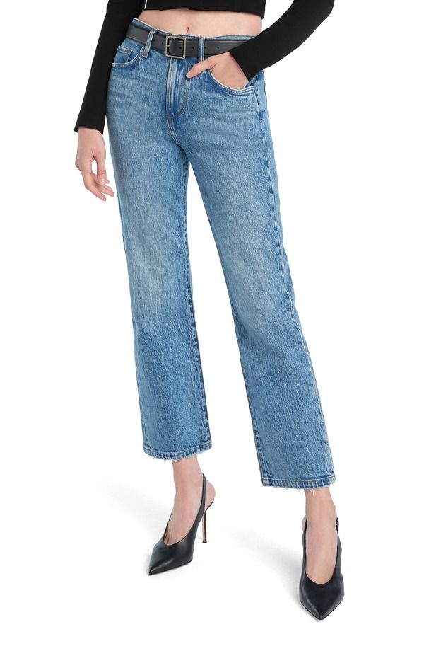 フェイバリット ドーター レディース ボトムス デニムパンツ アンクル ジーンズ Favorite Daughter The Dot Mid Rise Straight Ankle Jeans Wes