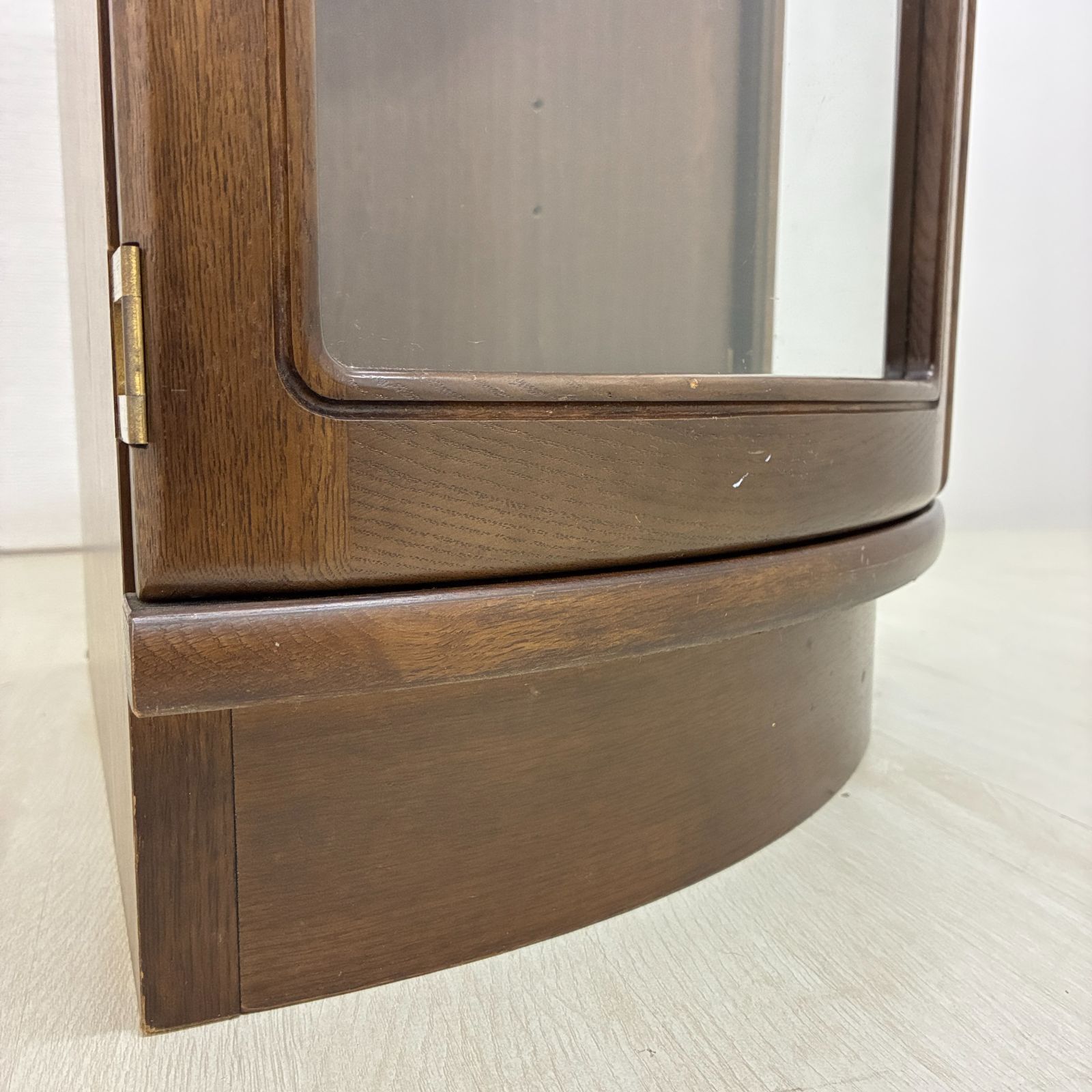 KARIMOKU カリモク コーナーテレビ台キャビネット ガラス棚