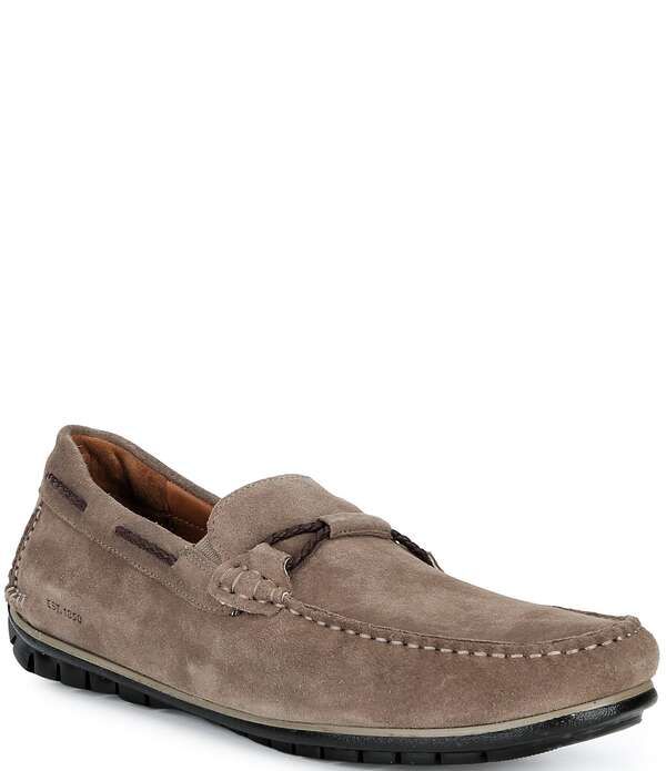 ジョンストンアンドマーフィー メンズ シューズ スリッポン・ローファー Johnston Murphy Mens Cort 20 Braided Bit Loafers Taupe トープ