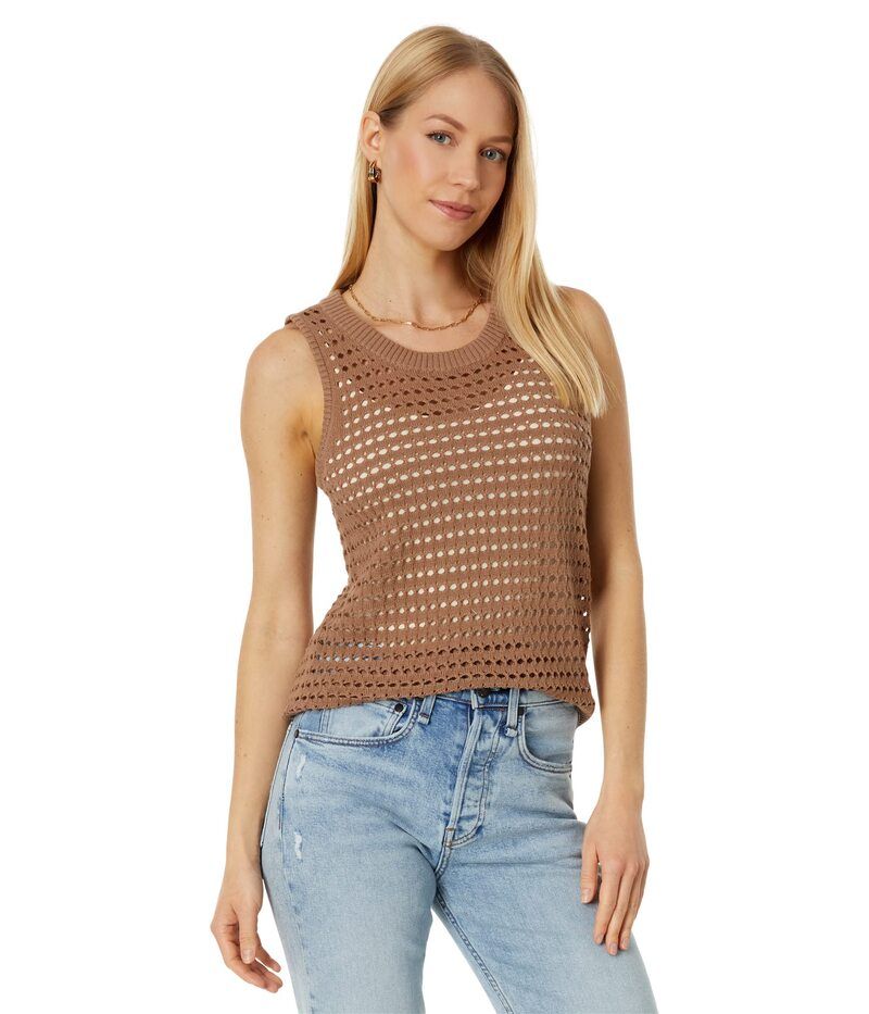 スプレンディット レディース アウター ニット・セーター Splendid Asher Sweater Tank Ash Brown アッシュ