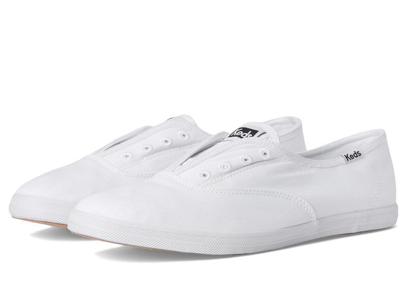 ケッズ レディース シューズ スニーカー Keds Chillax Slip On White Canvas ホワイト