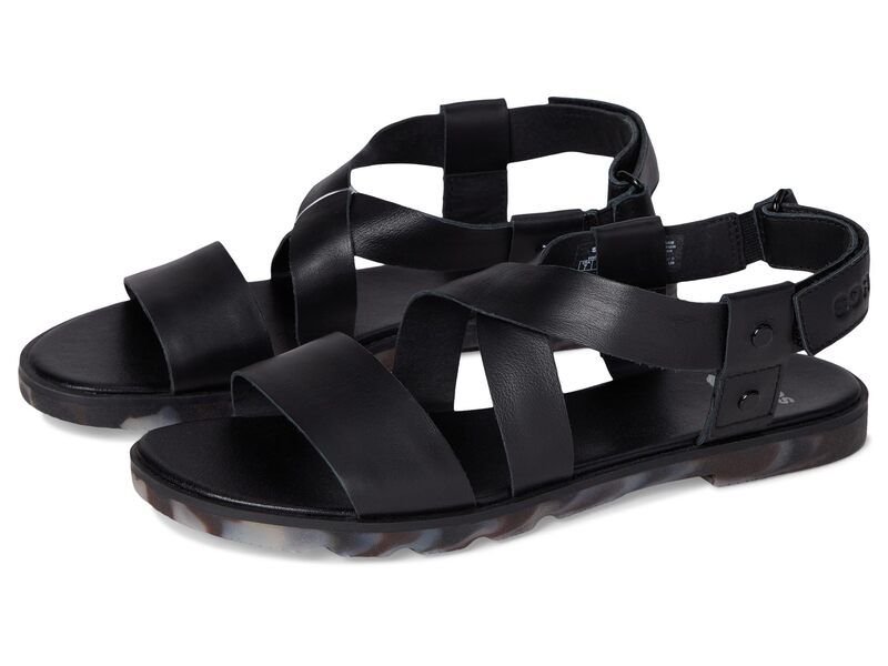 ソレル レディース シューズ サンダル SORELla Iii Crisscrossandals BlackDark Grap ブラック