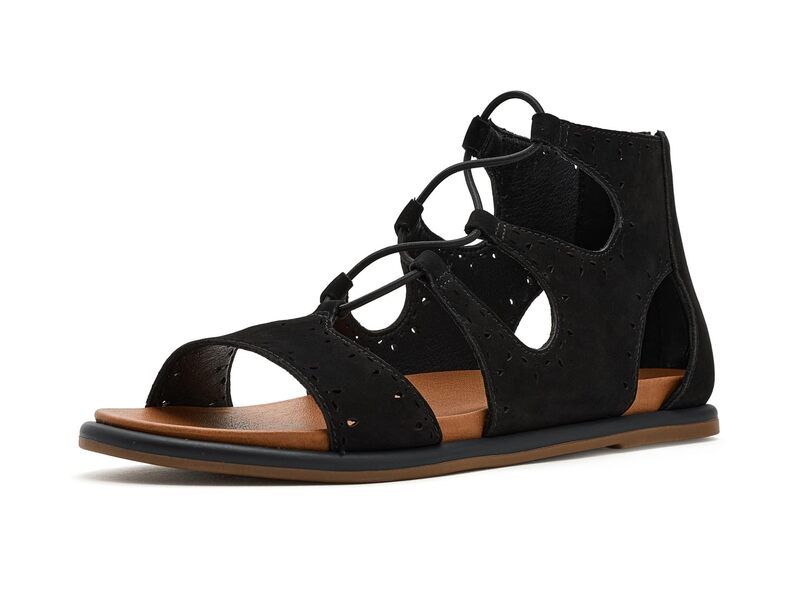 ラッキーブランド レディース シューズ サンダル Lucky Brand Sartea Perforated Gladiator Sandals Black ブラック