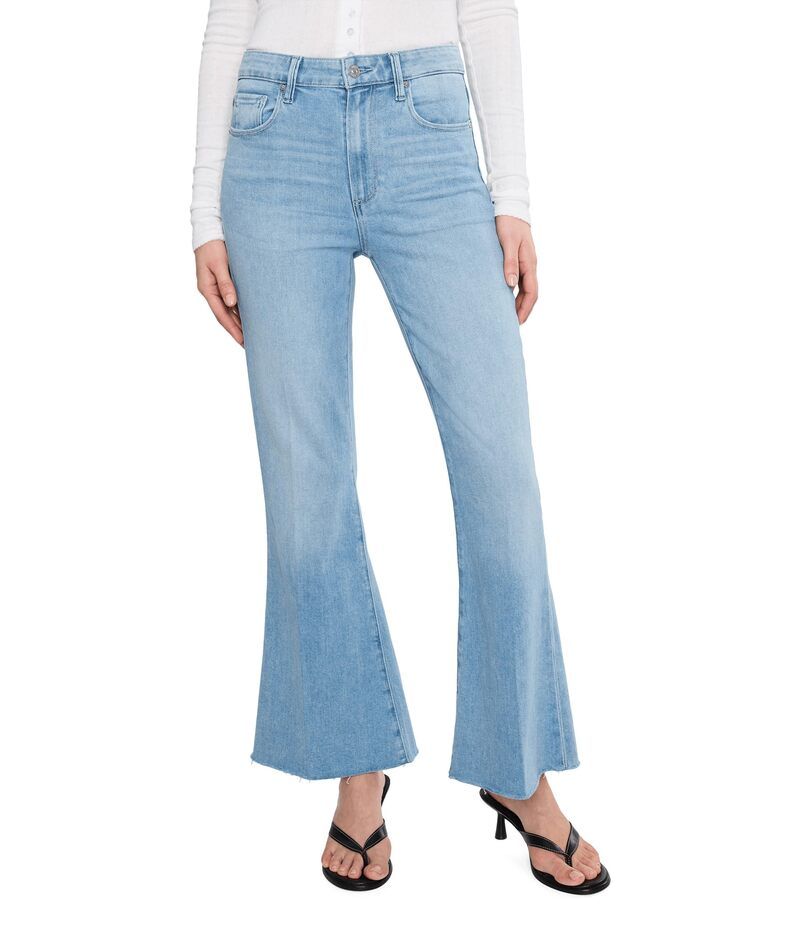 ペイジ レディース ボトムス デニムパンツ Paige Marlow Skimmer Seamed Beltloops Raw Hem in Santorini Sky Santorini Sky